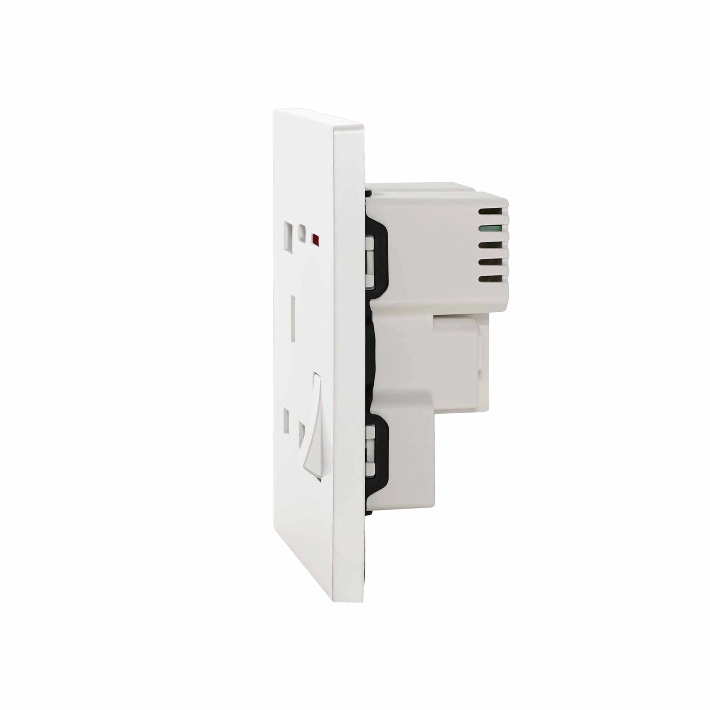 Single UK Socket 13A USB + Type-C (5V 2.1A) – Ultra Thin Plastic