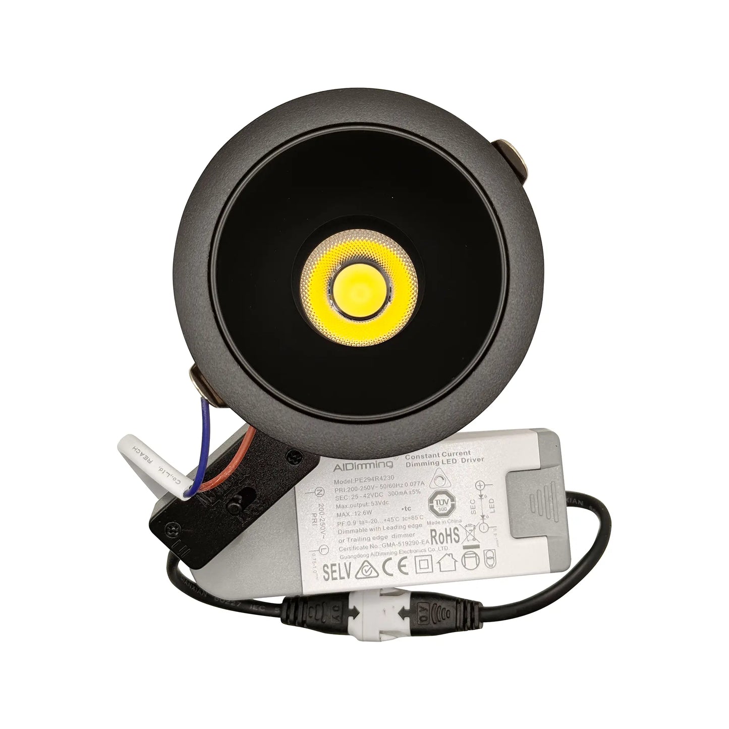 LED Spot Light -Dimmable 3CCT 3000K+4000K+6500K-12W-DIE Casting-Aluminum AC85-265V