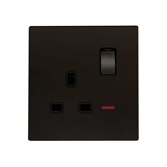 Single UK Socket 13A – Ultra Thin Acrylic Glass