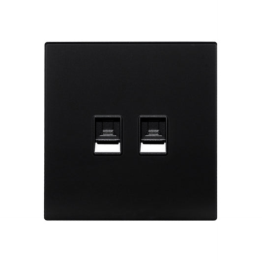 Double Computer Socket (RJ45/CAT6) – Ultra Thin Acrylic Glass