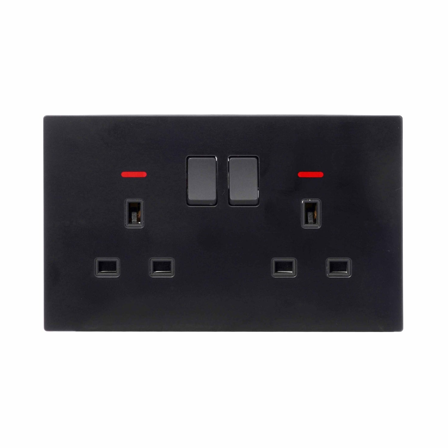 Double UK Socket 13A – Ultra Thin Acrylic Glass