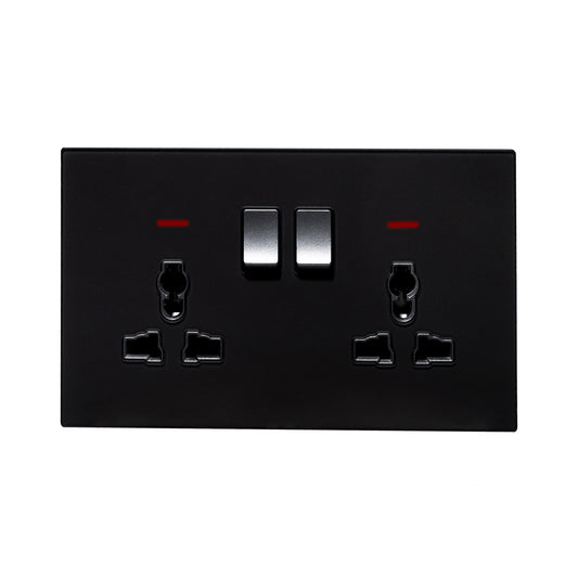 Double MF Socket 13A – Ultra Thin Acrylic Glass