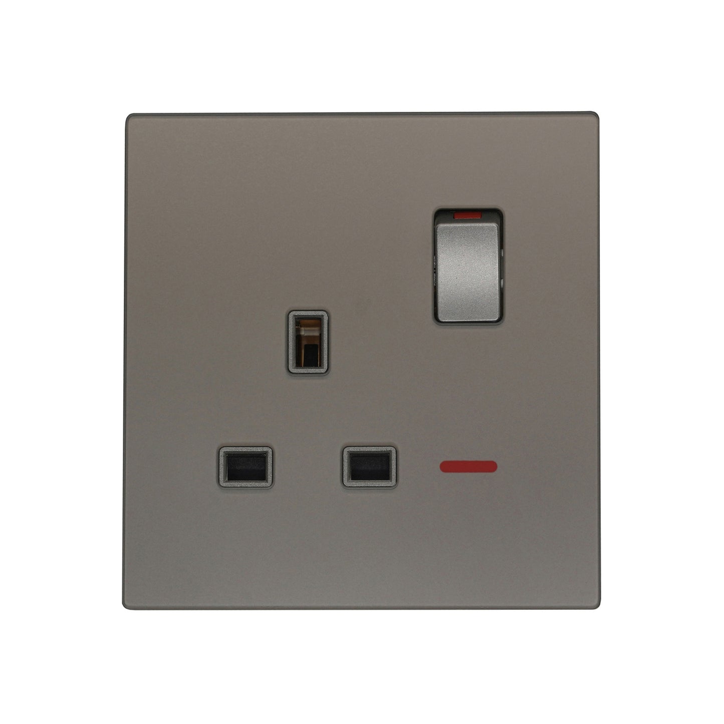 Single UK Socket 13A – Ultra Thin Acrylic Glass