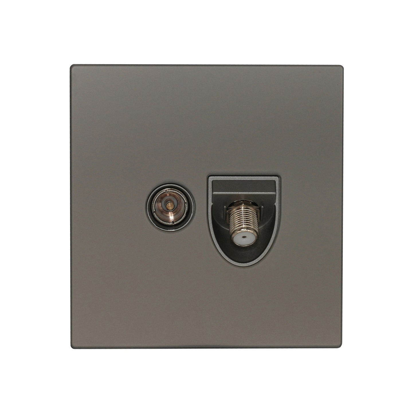 Satellite + TV Socket – Ultra Thin Acrylic Glass