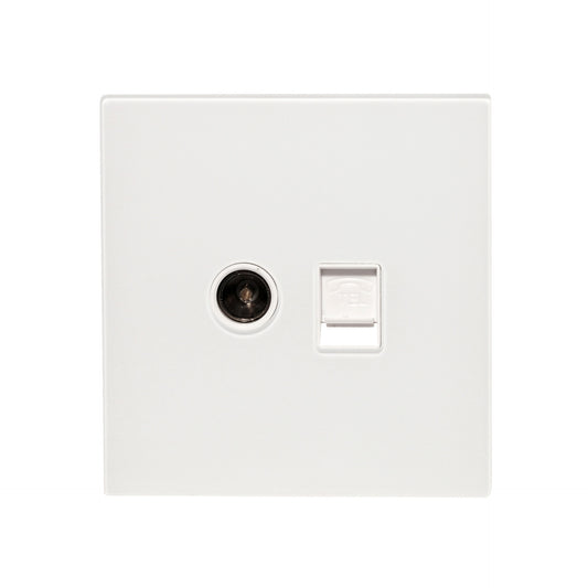 TV + Tel Socket – Ultra Thin Acrylic Glass