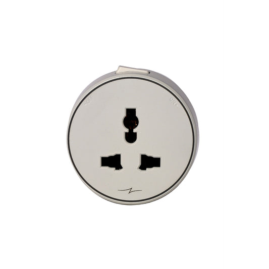 Socket Adapter MF, Circular Module Painting (With Switch + Child Lock) + Blue Light
