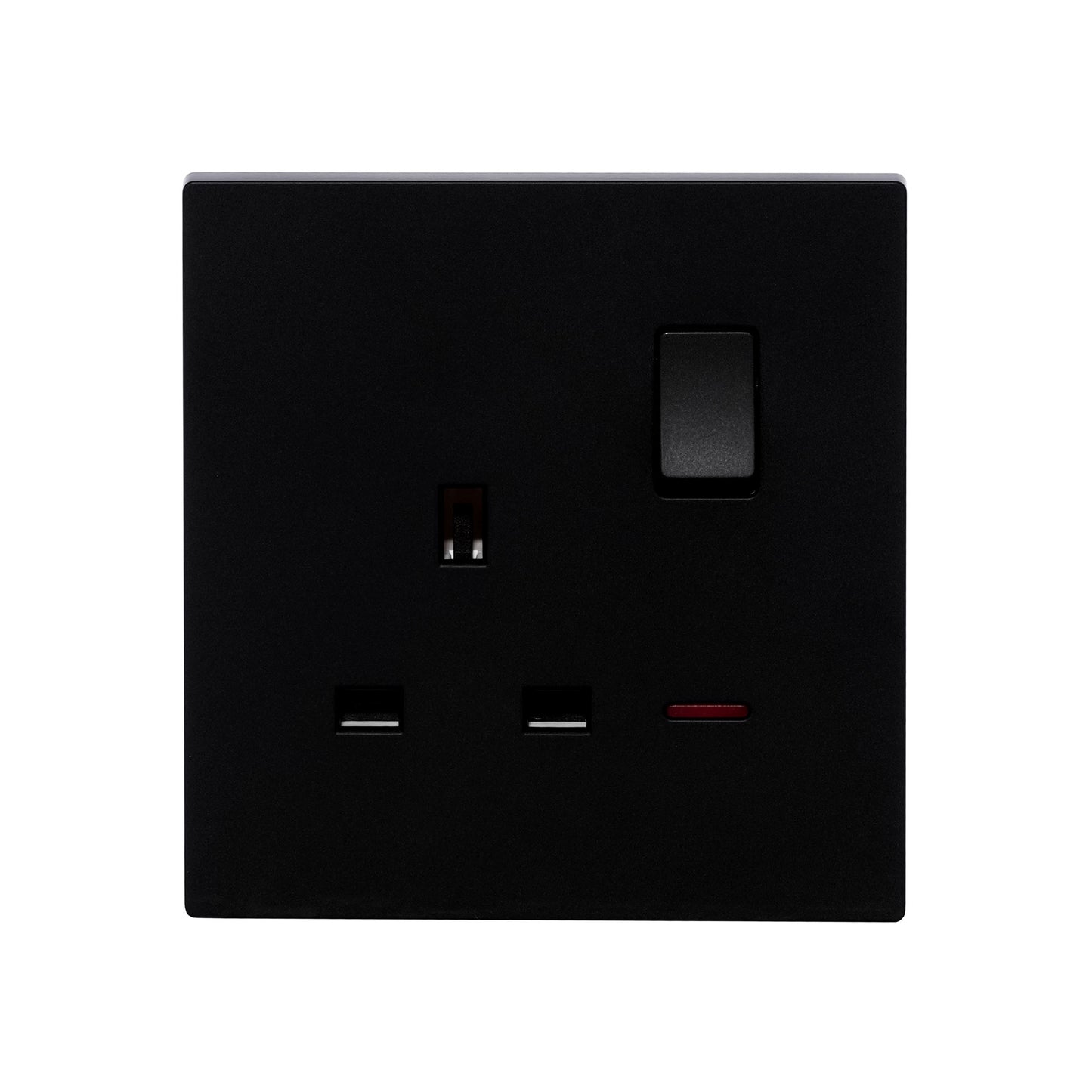 Single UK Socket 13A – Ultra Thin Plastic