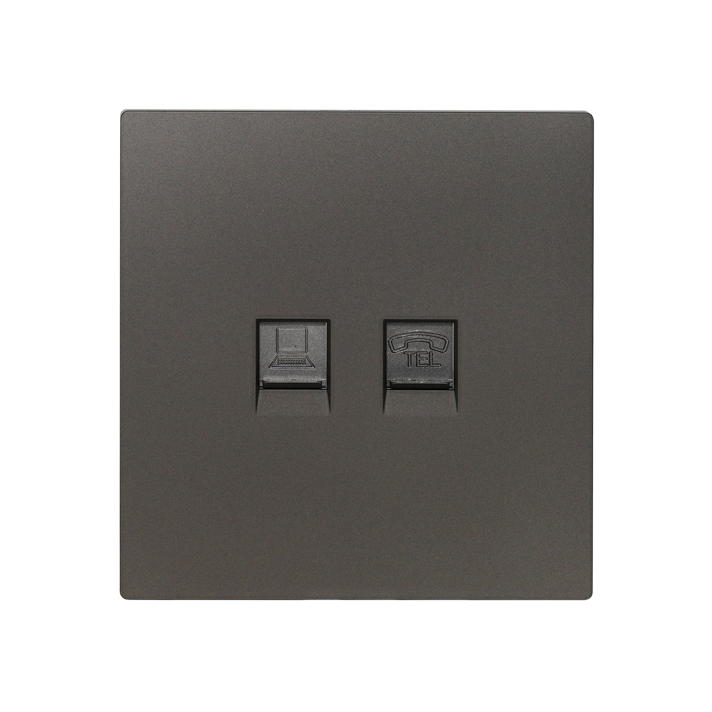 Double Computer Socket – (RJ45/CAT6) – Ultra Thin Plastic