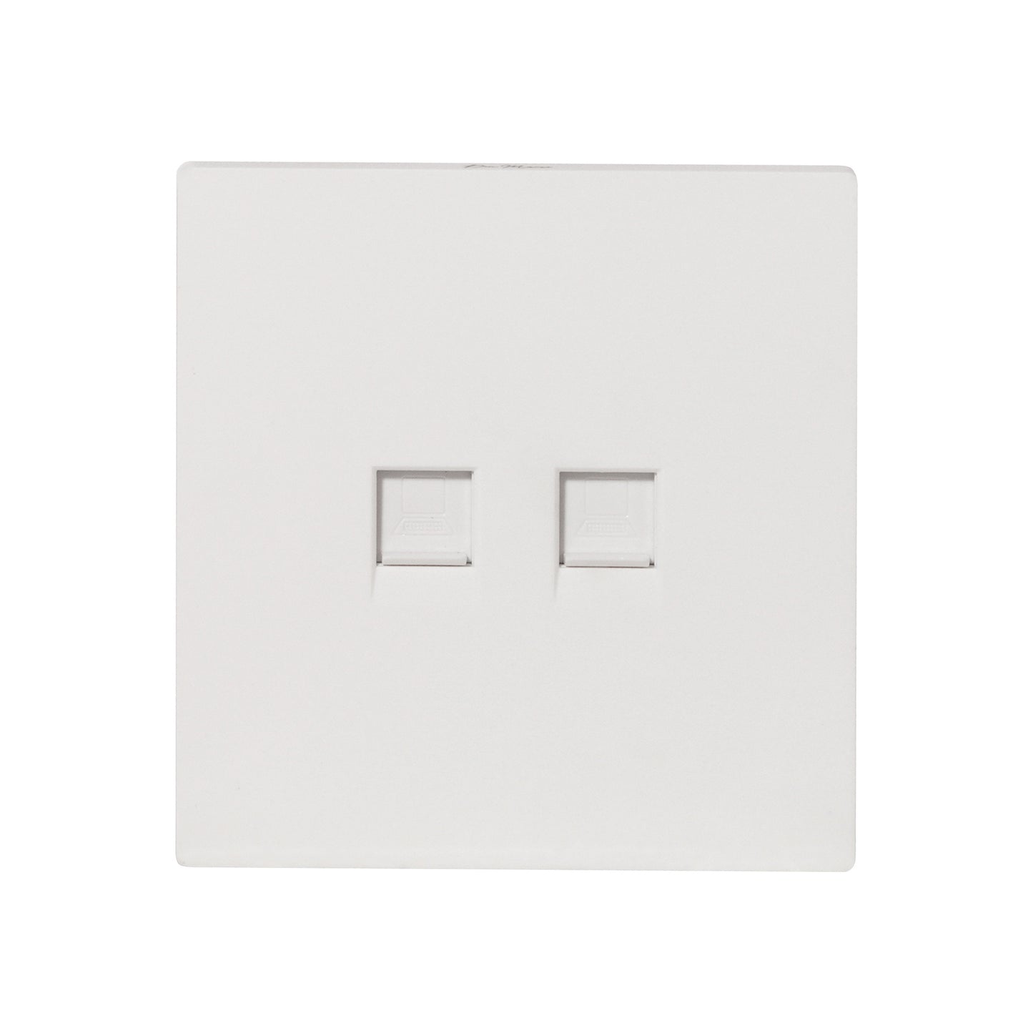 Double Computer Socket – (RJ45/CAT6) – Ultra Thin Plastic