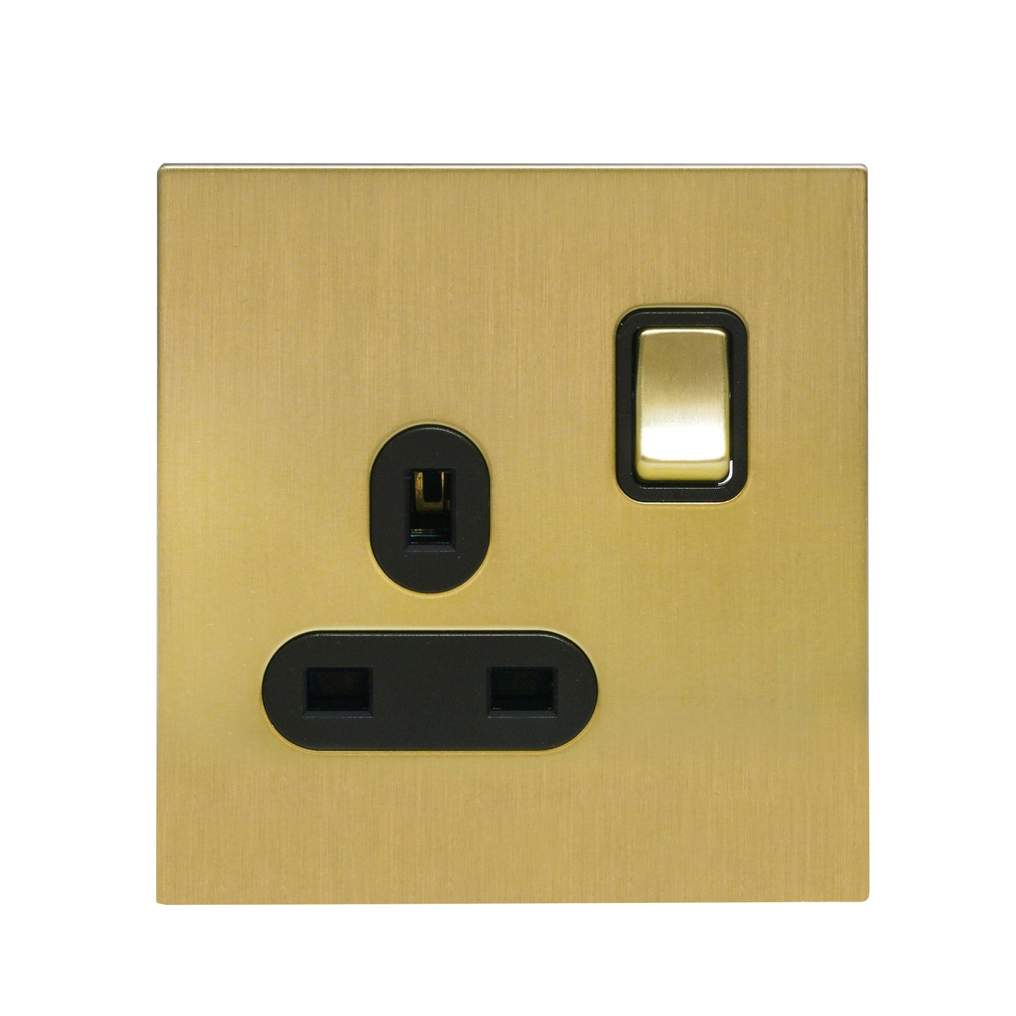 Single UK Socket 13A – On/Off – Stainless Steel