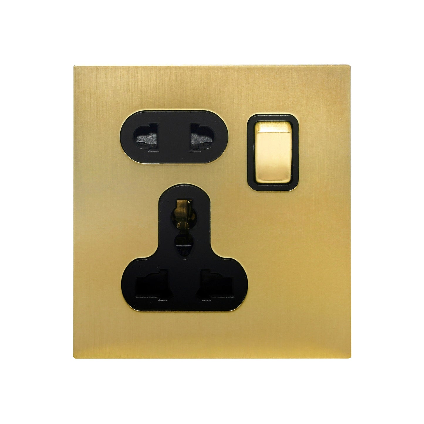 Single 5-Pin Socket 13A – On/Off – Stainless Steel