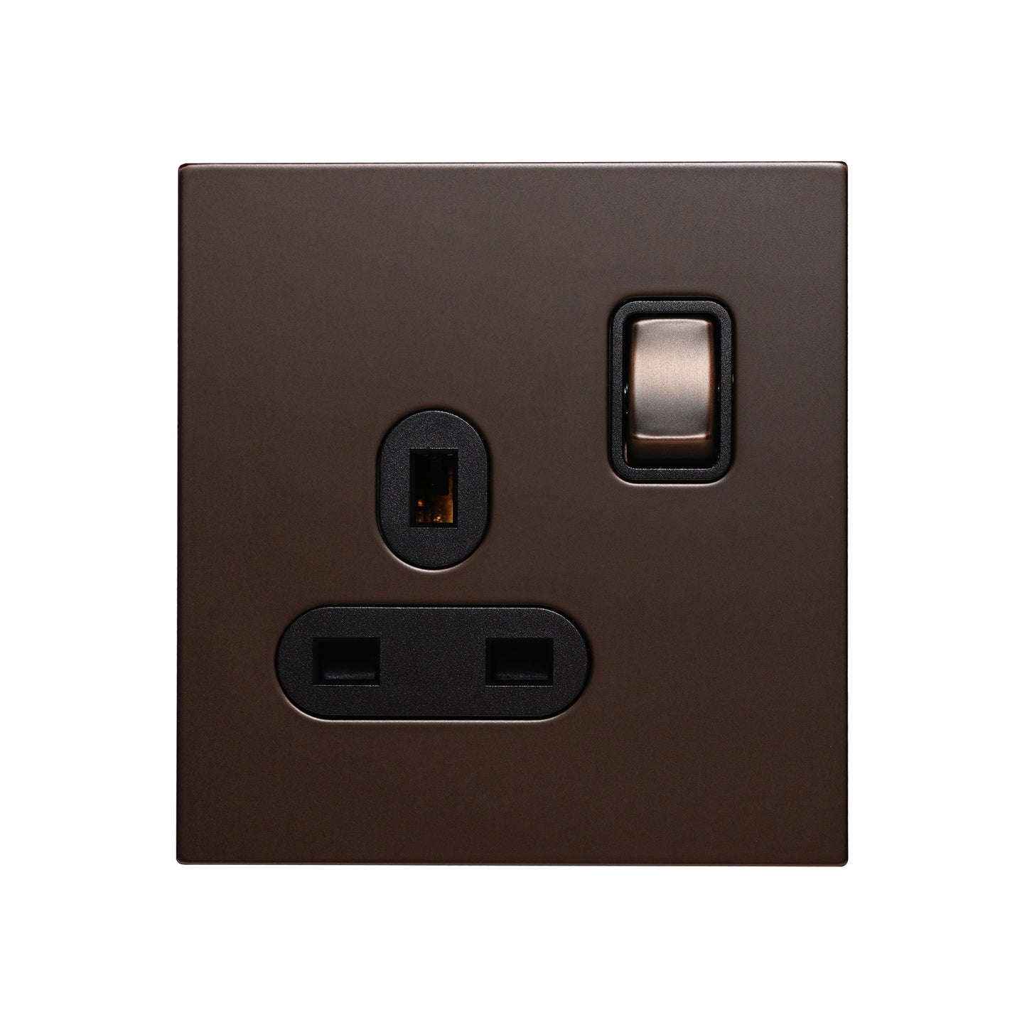 Single UK Socket 13A – On/Off – Stainless Steel