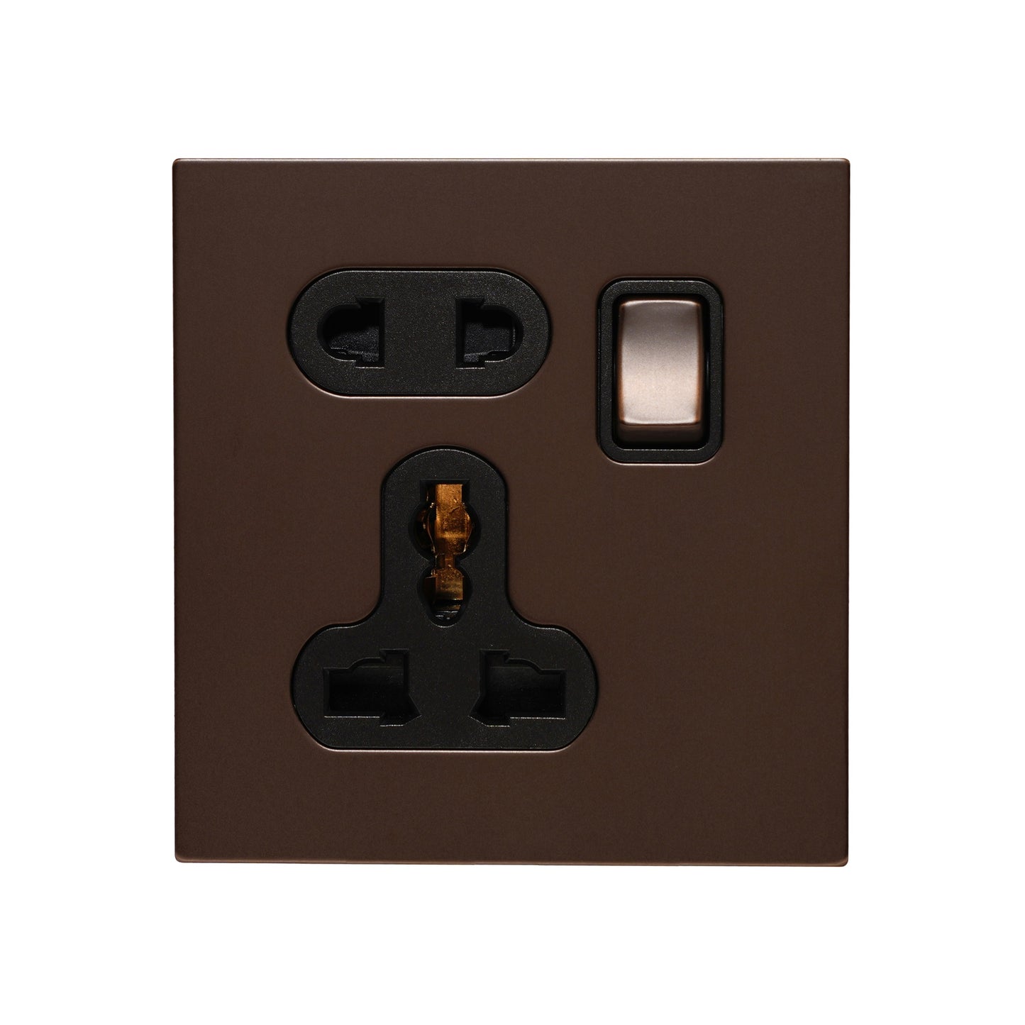 Single 5-Pin Socket 13A – On/Off – Stainless Steel