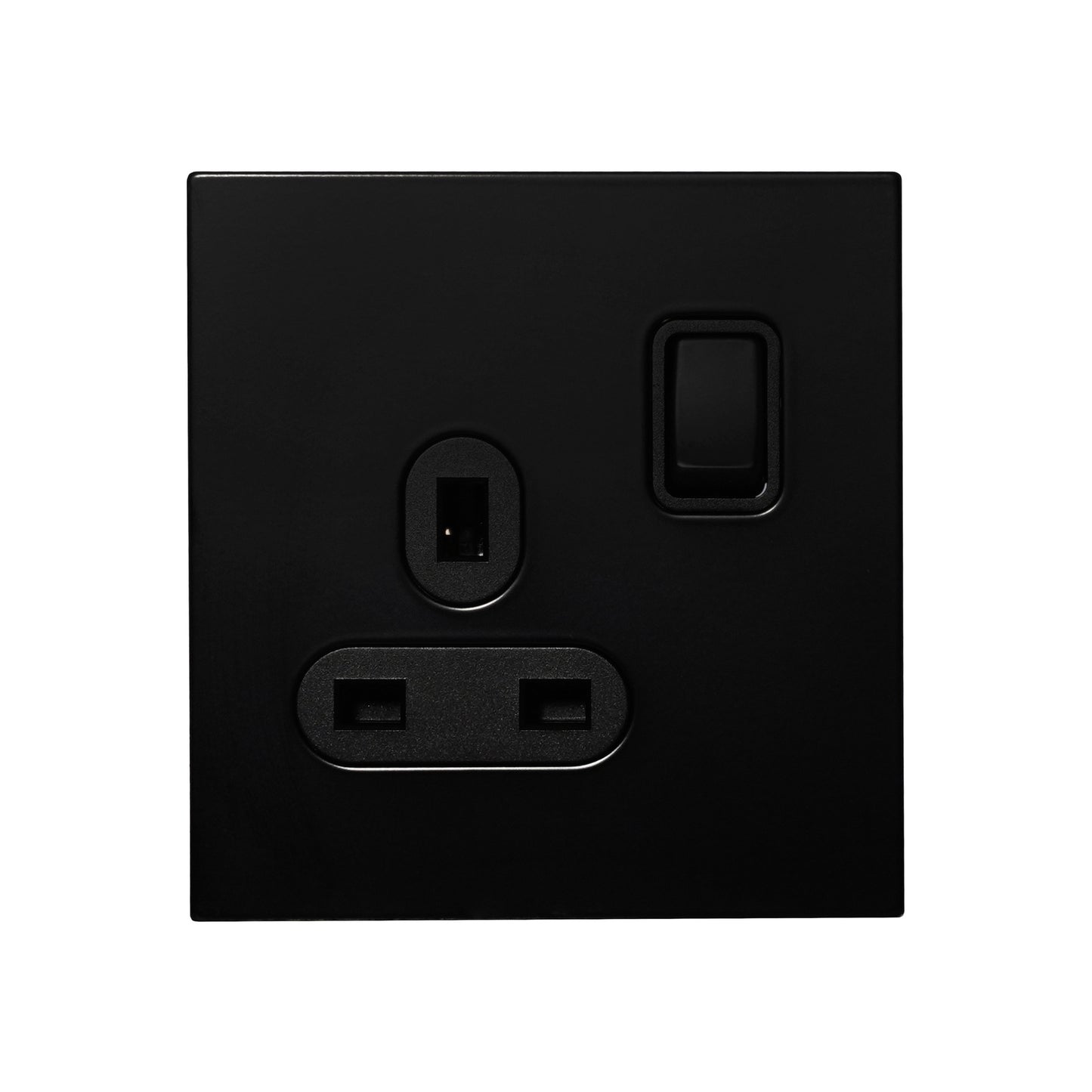 Single UK Socket 13A – On/Off – Stainless Steel