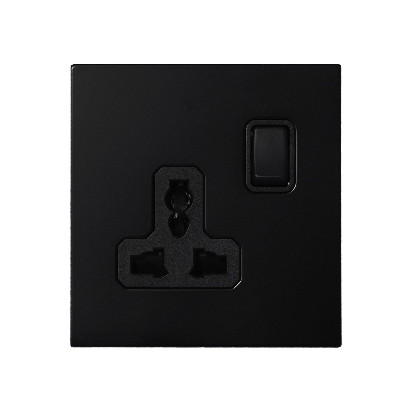 Single MF Socket 13A – On/Off – Stainless Steel