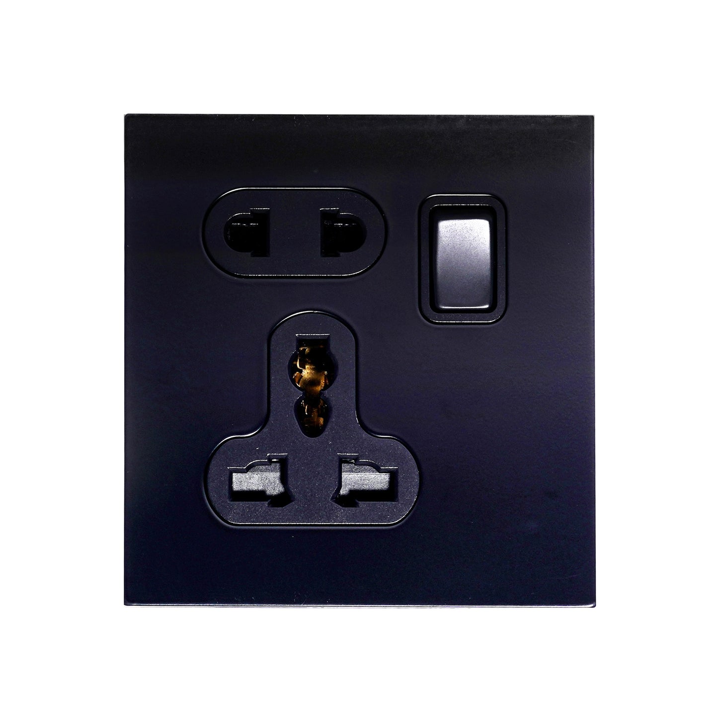 Single 5-Pin Socket 13A – On/Off – Stainless Steel