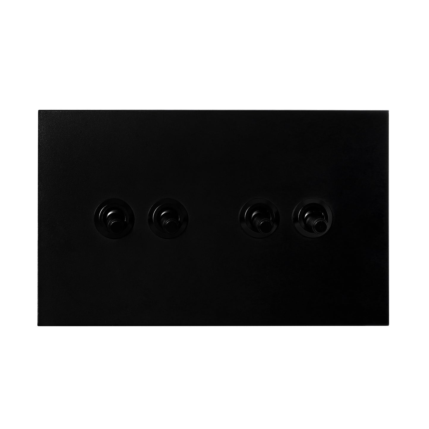 4 Gang 2 Way Switch (148) – Knurled Toggle – Stainless Steel / Copper