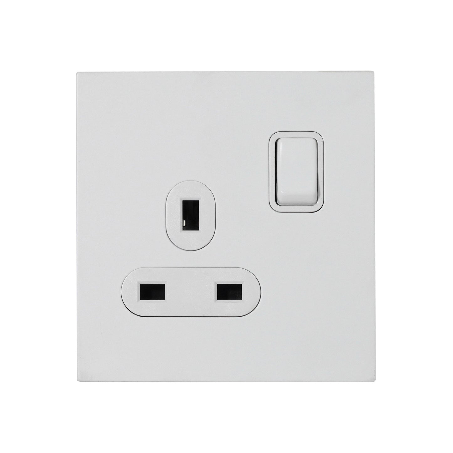 Single UK Socket 13A – On/Off – Stainless Steel