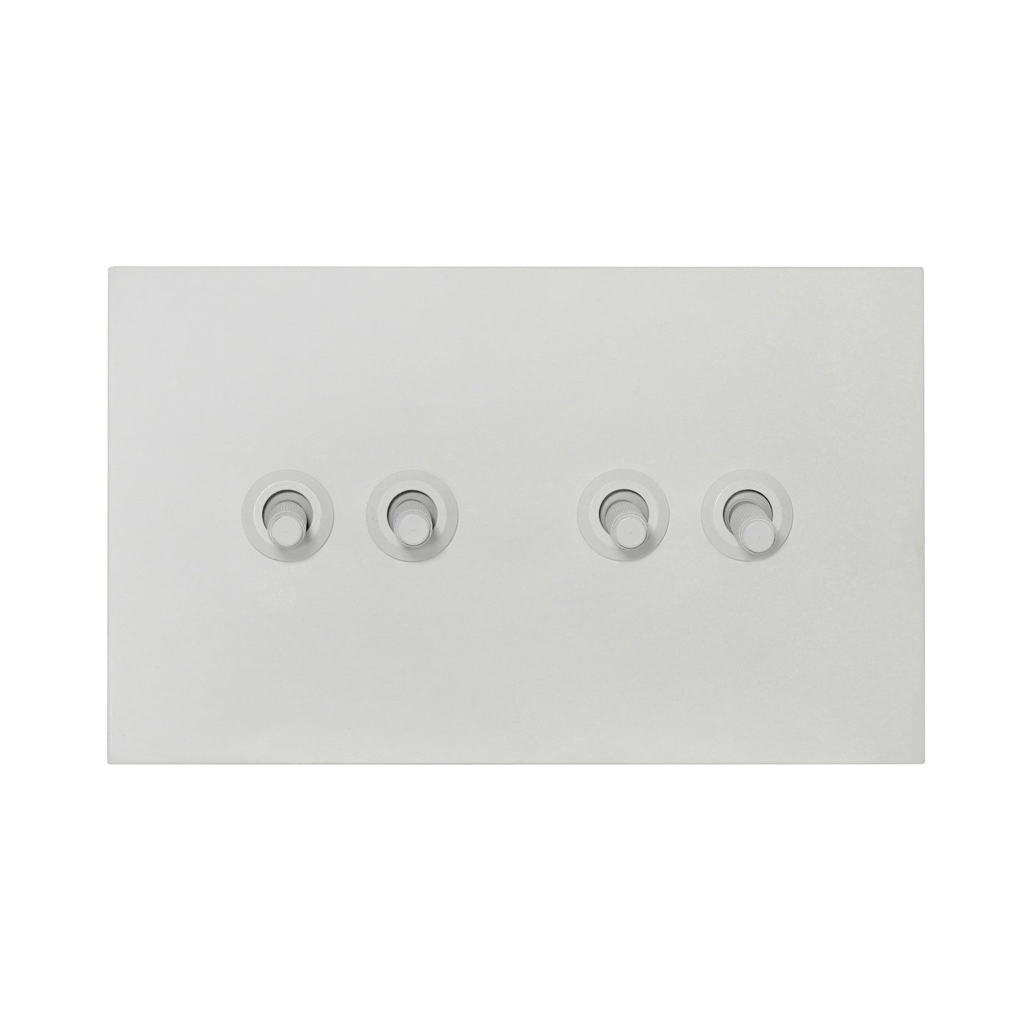 4 Gang 2 Way Switch (148) – Knurled Toggle – Stainless Steel / Copper