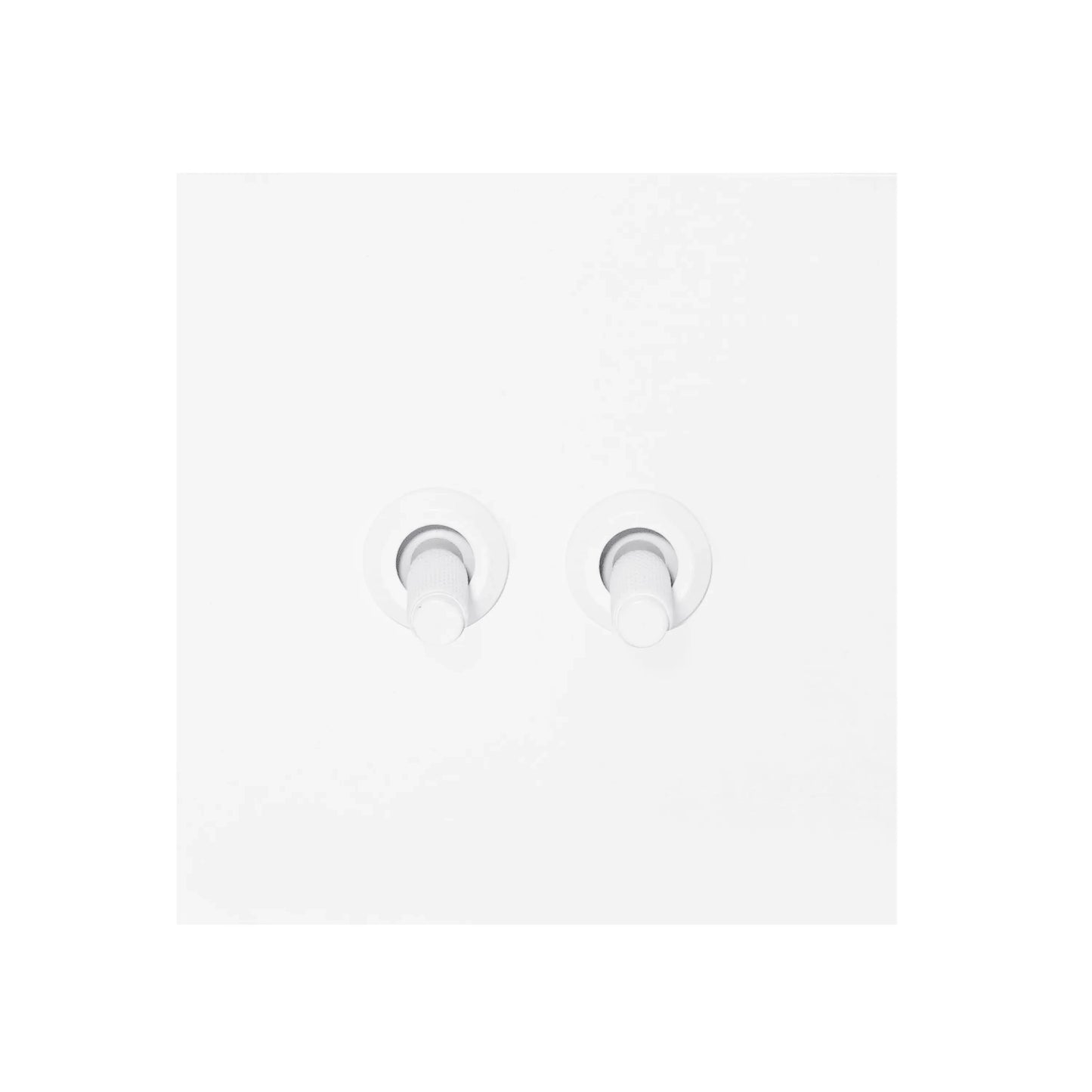 2 Gang 2 Way Switch – Knurled Toggle – Stainless Steel / Copper