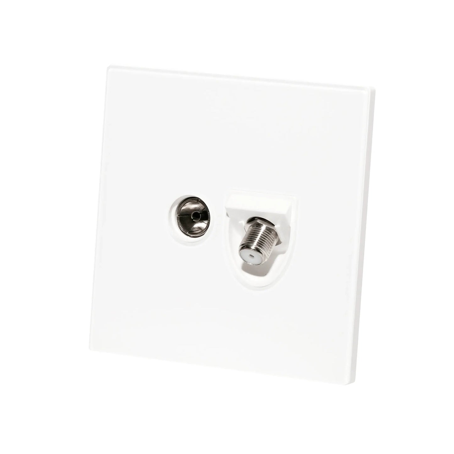 Satellite + TV Socket – Ultra Thin Acrylic Glass