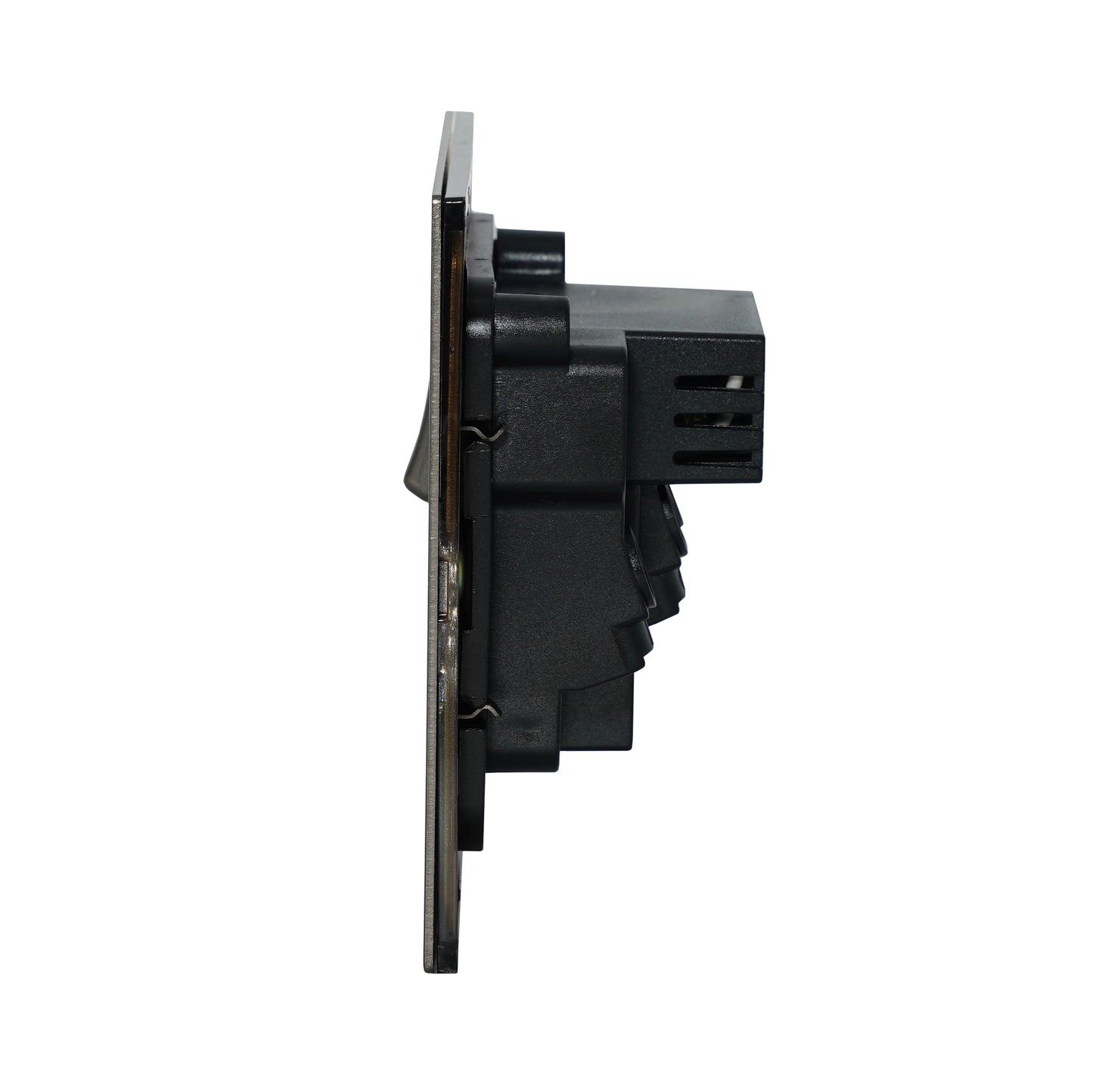 Single MF Socket 13A – On/Off + USB + Type-C – Stainless Steel