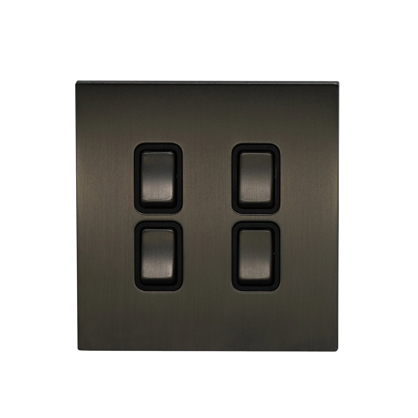 4 Gang 2 Way Switch (86) – Rocker Button – Stainless Steel