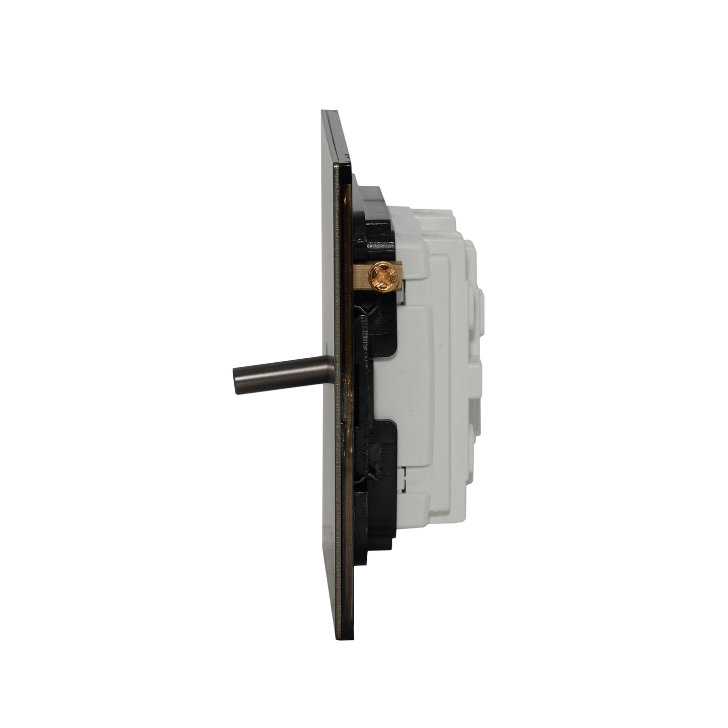 1 Gang Intermediate Switch – Plain Toggle – Stainless Steel / Copper