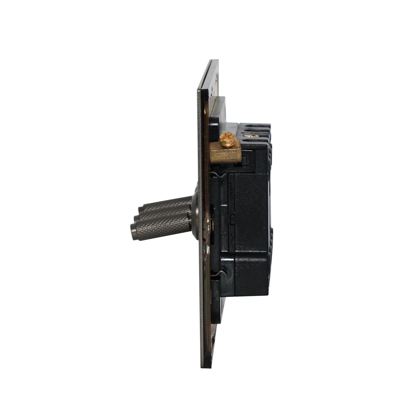 3 Gang 2 Way Switch – Knurled Toggle – Stainless Steel / Copper