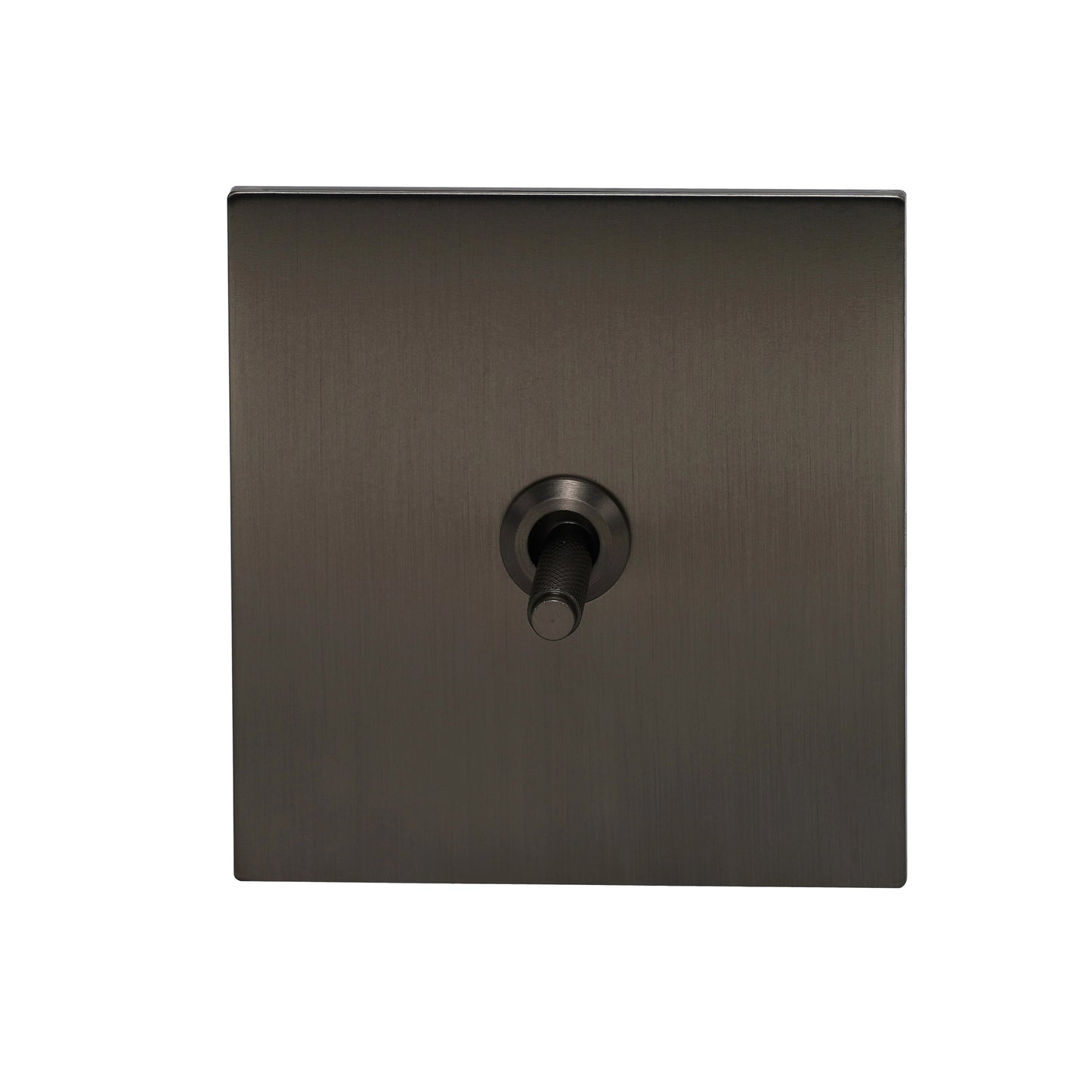 1 Gang 2 Way Switch – Knurled Toggle – Stainless Steel / Copper