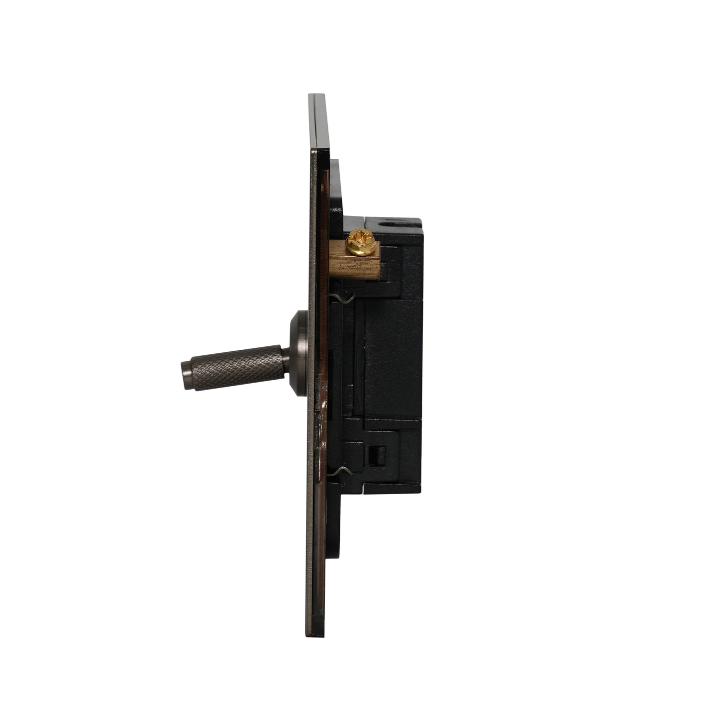 1 Gang 2 Way Switch – Knurled Toggle – Stainless Steel / Copper