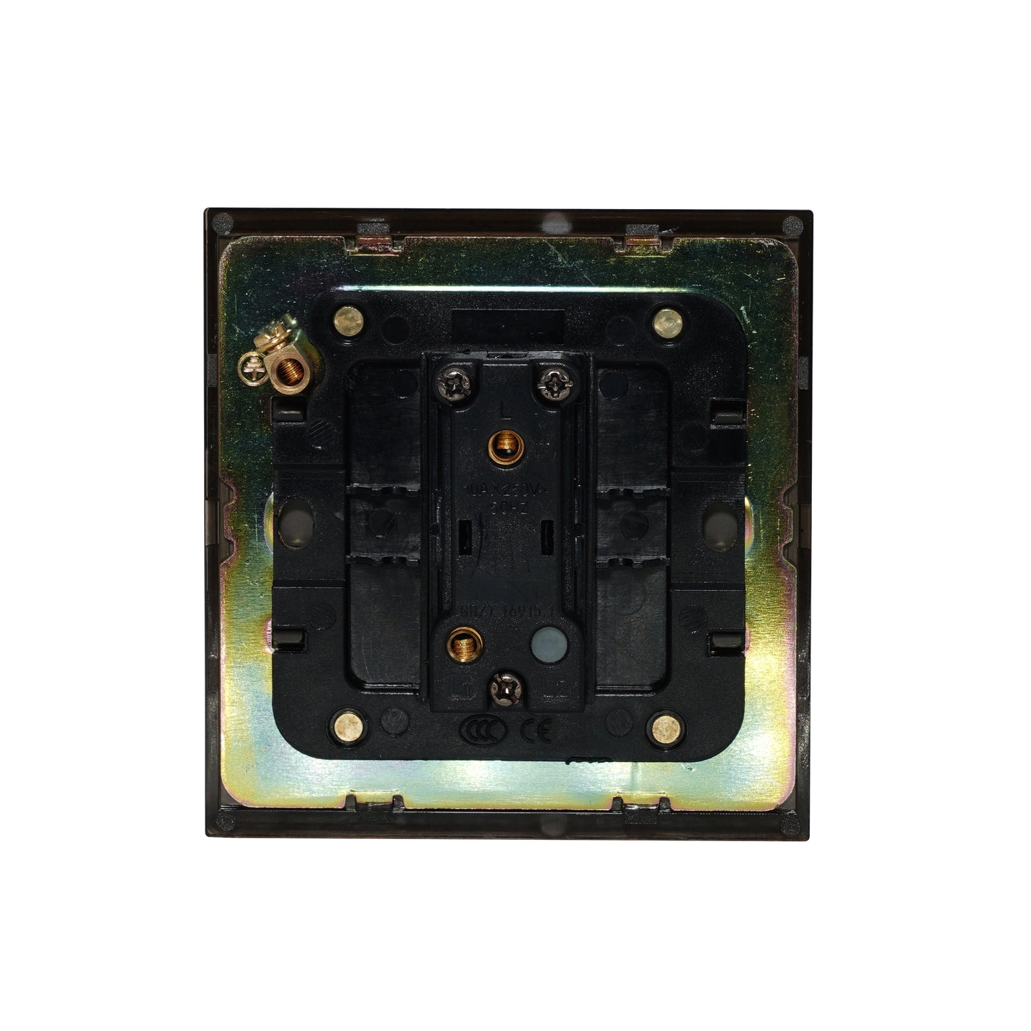 Door Bell Switch - Plain Toggle - Stainless Steel / Copper