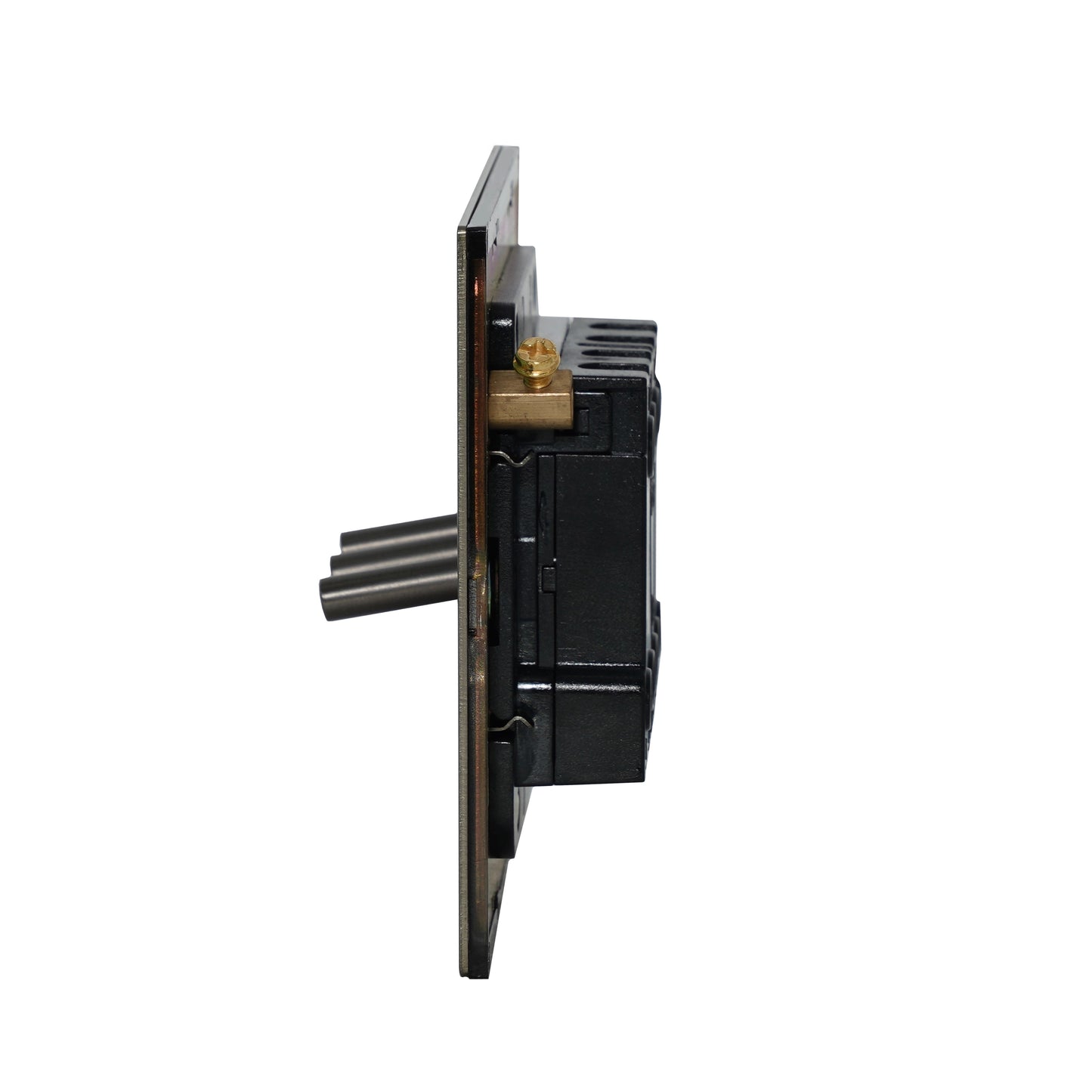 3 Gang 2 Way Switch – Plain Toggle – Stainless Steel / Copper