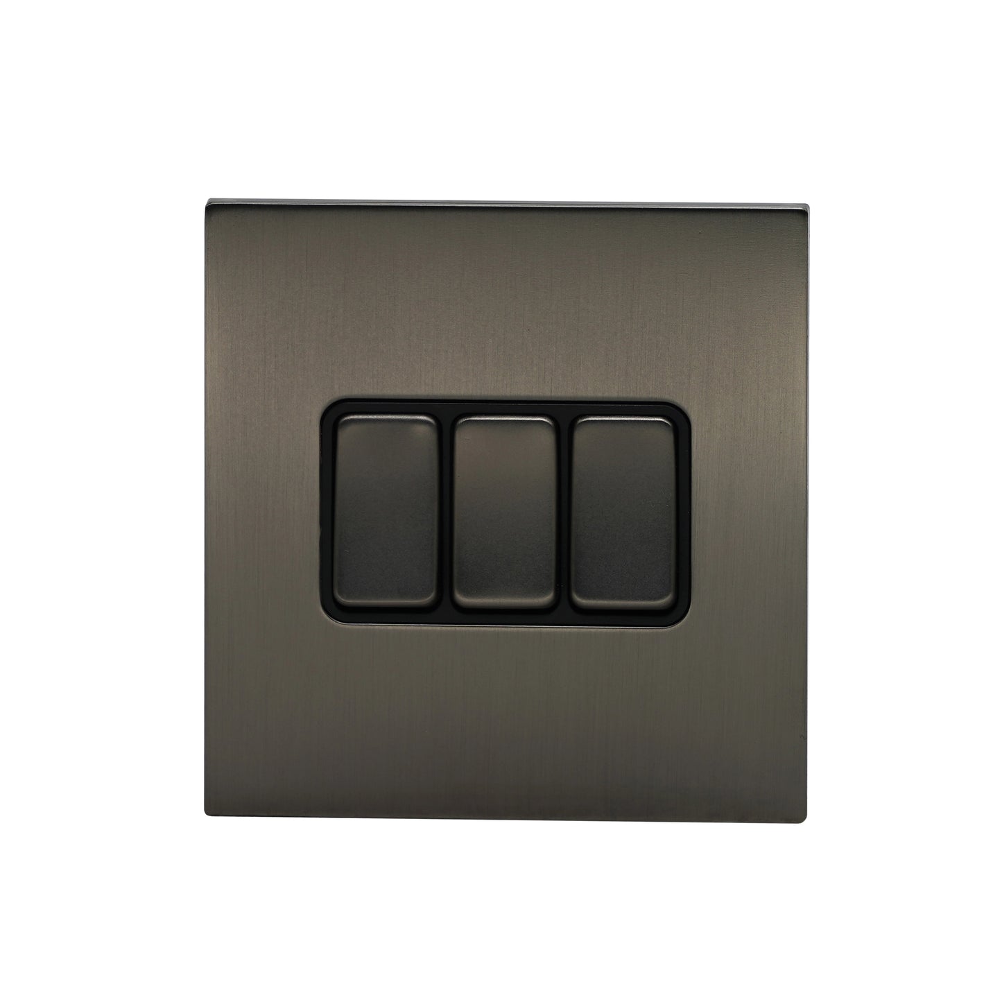 3 Gang 2 Way Switch – Rocker Button – Stainless Steel