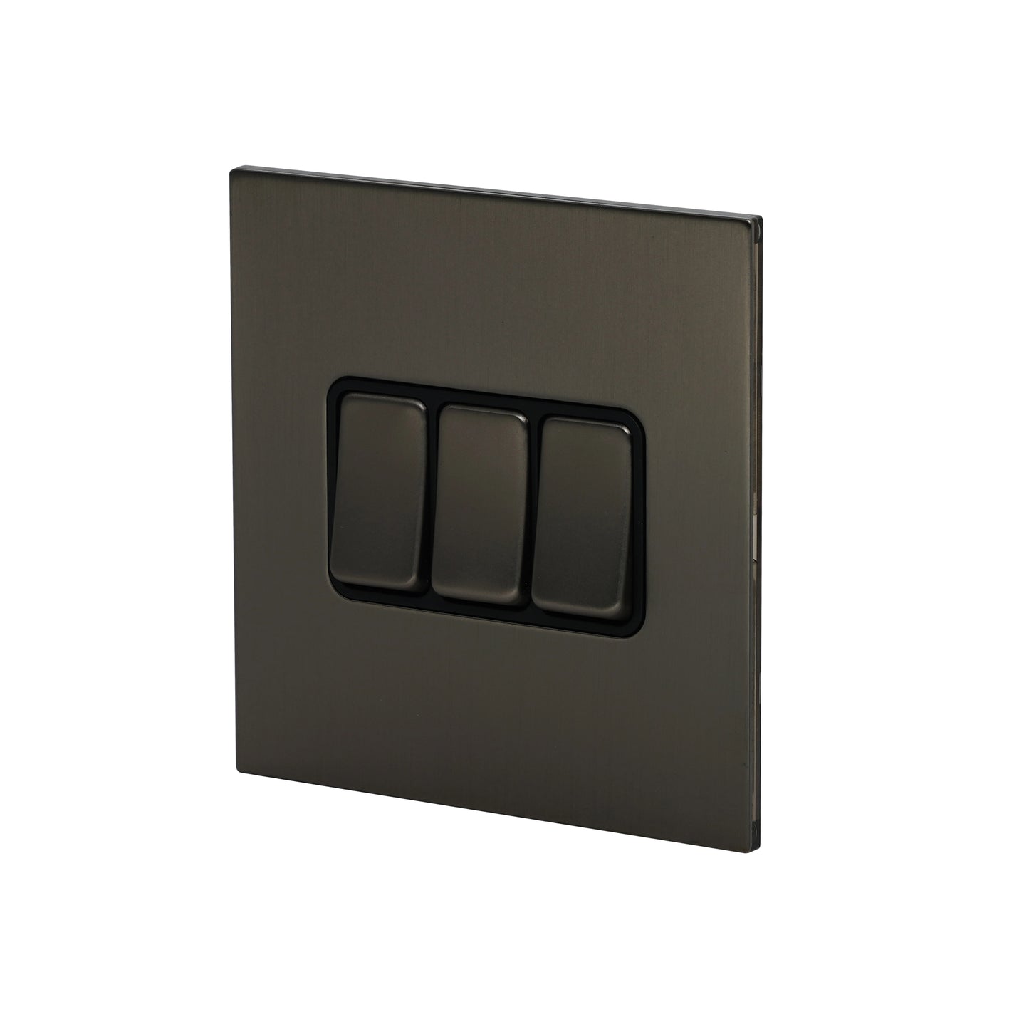 3 Gang 2 Way Switch – Rocker Button – Stainless Steel