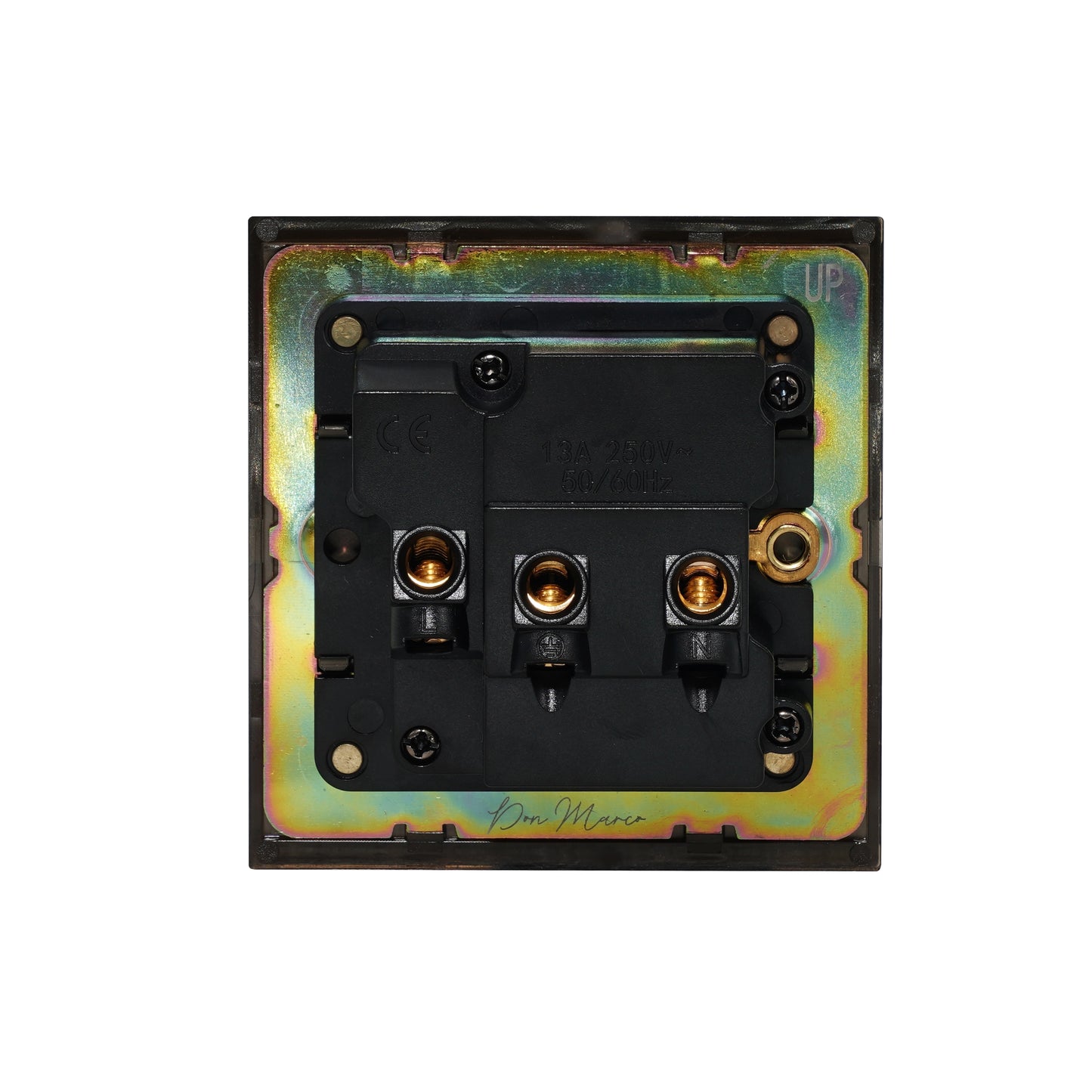 Single 5-Pin Socket 13A – On/Off – Stainless Steel