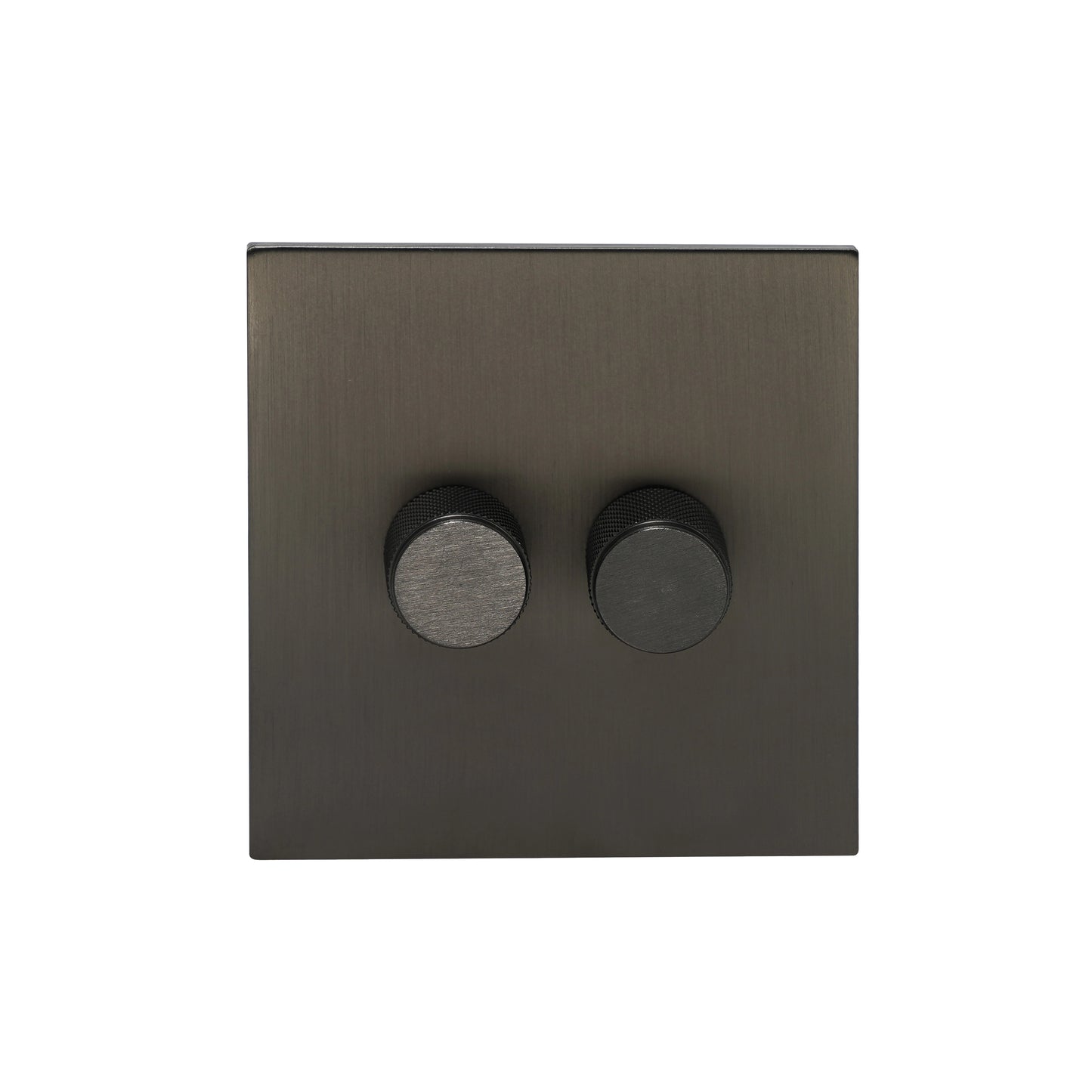 Double Light Dimmer – 2 x 500W Each – Stainless Steel