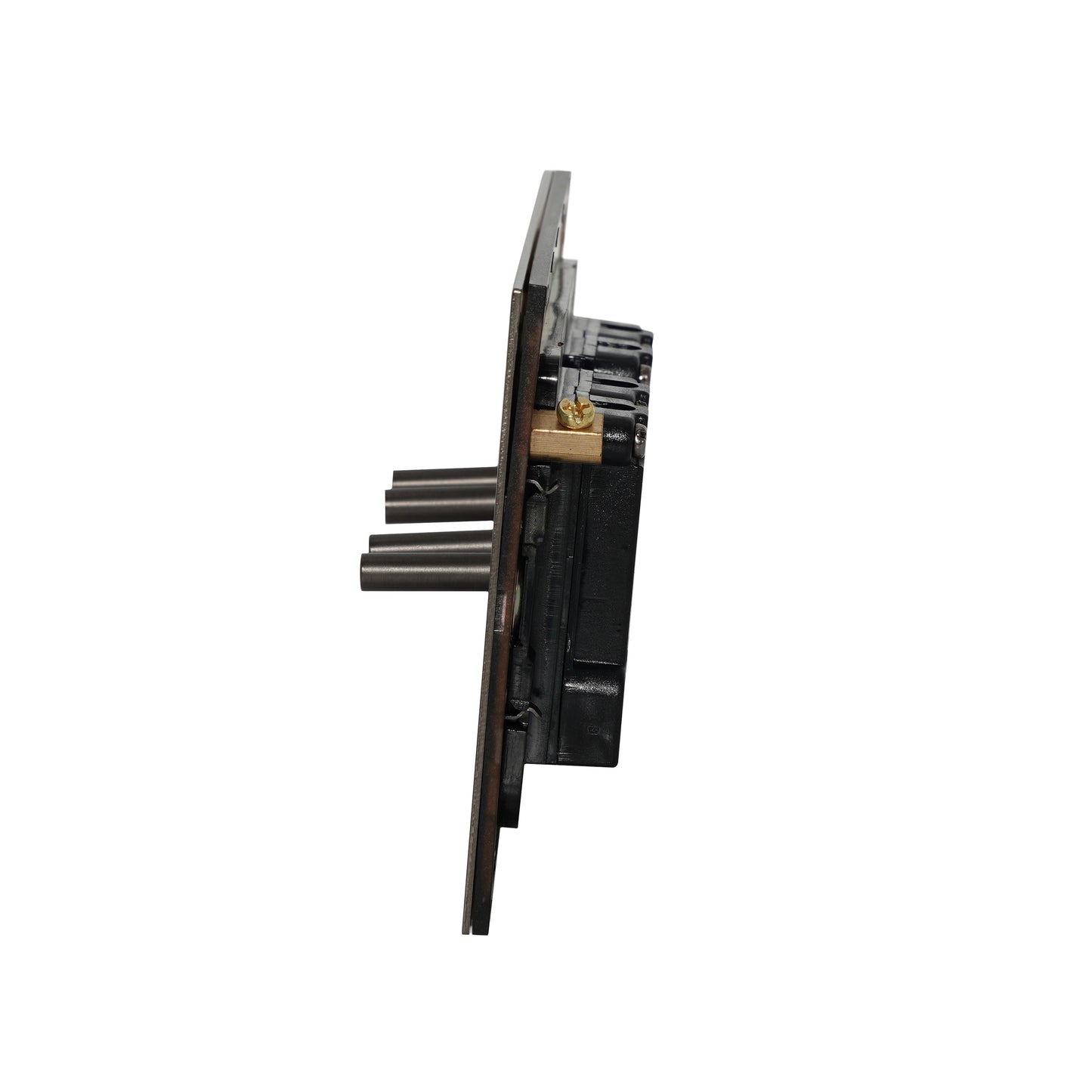 4 Gang 2 Way Switch (148) – Plain Toggle – Stainless Steel / Copper