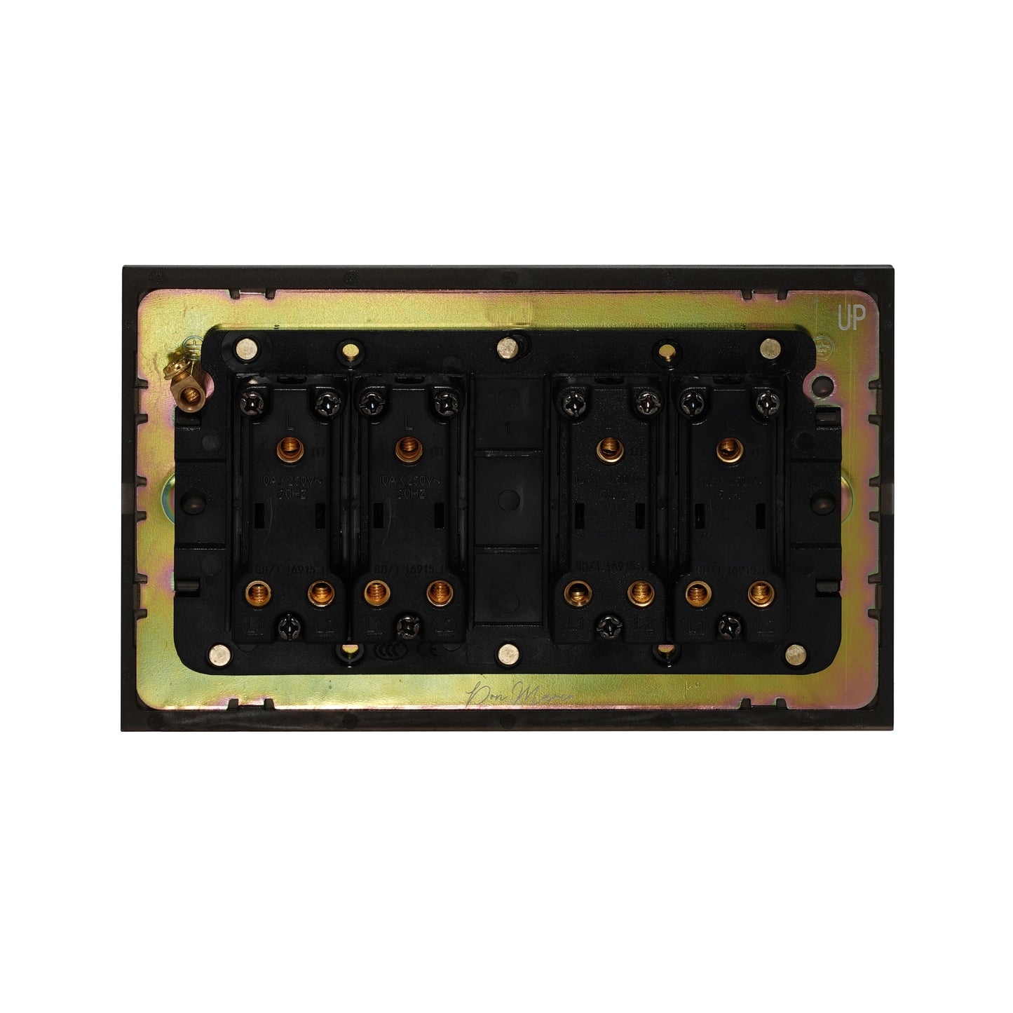 4 Gang 2 Way Switch (148) – Rocker Button – Stainless Steel