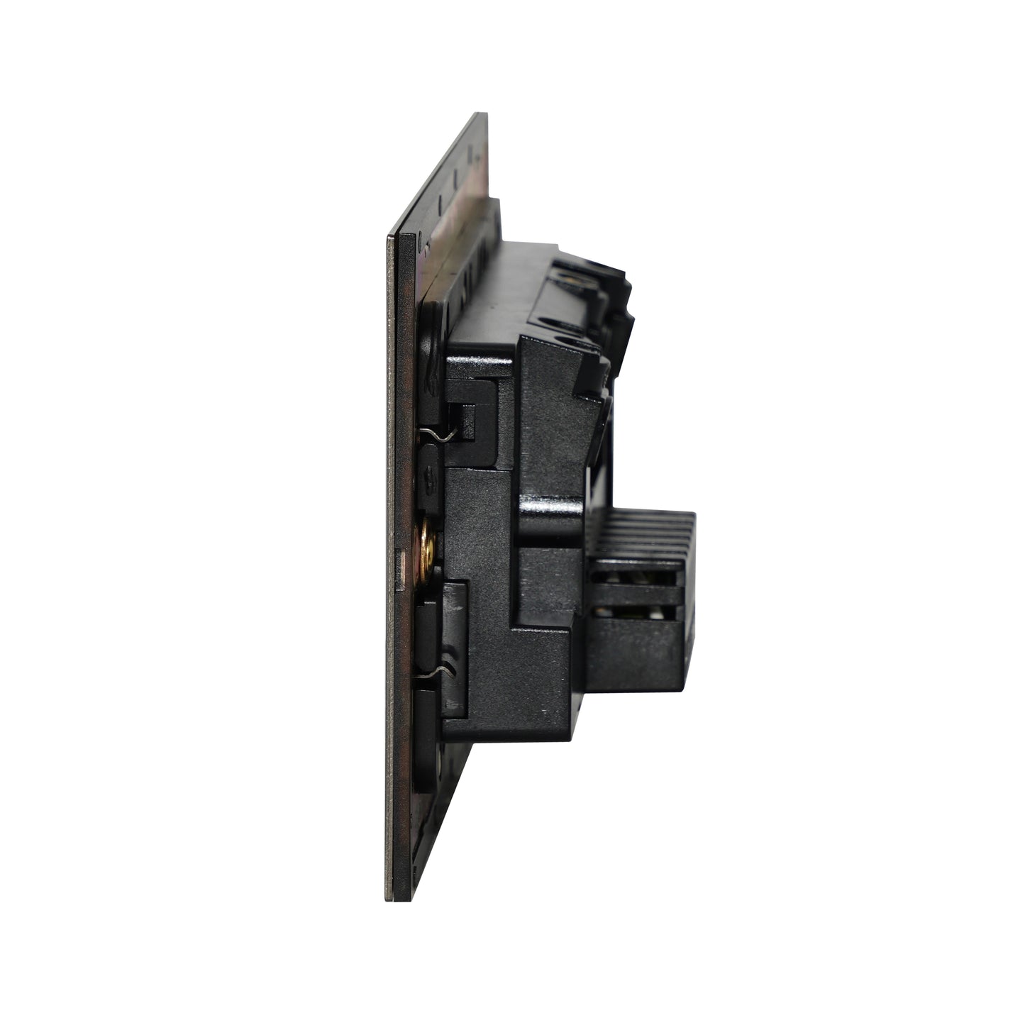 Double MF Socket 13A – On/Off + USB + Type-C – Stainless Steel
