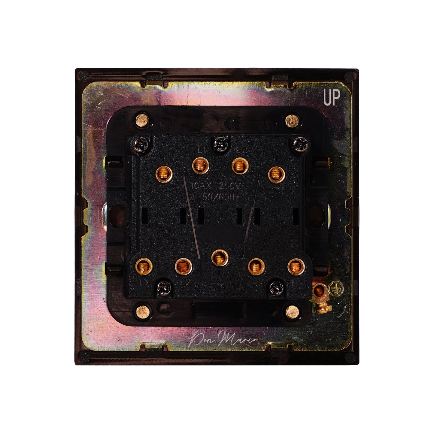 3 Gang 2 Way Switch – Rocker Button – Stainless Steel