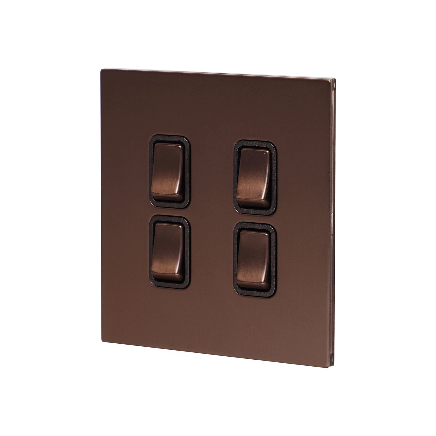 4 Gang 2 Way Switch (86) – Rocker Button – Stainless Steel