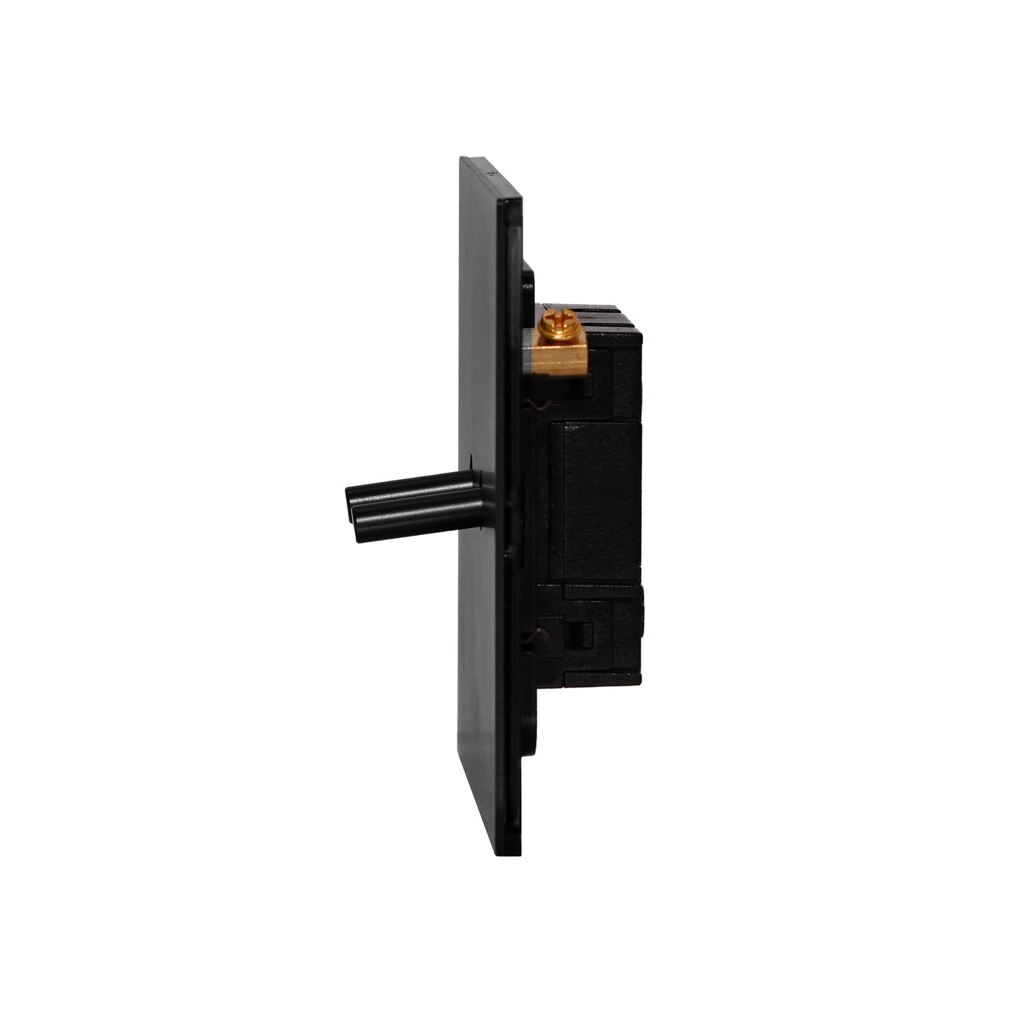 2 Gang 2 Way Switch – Plain Toggle – Stainless Steel / Copper