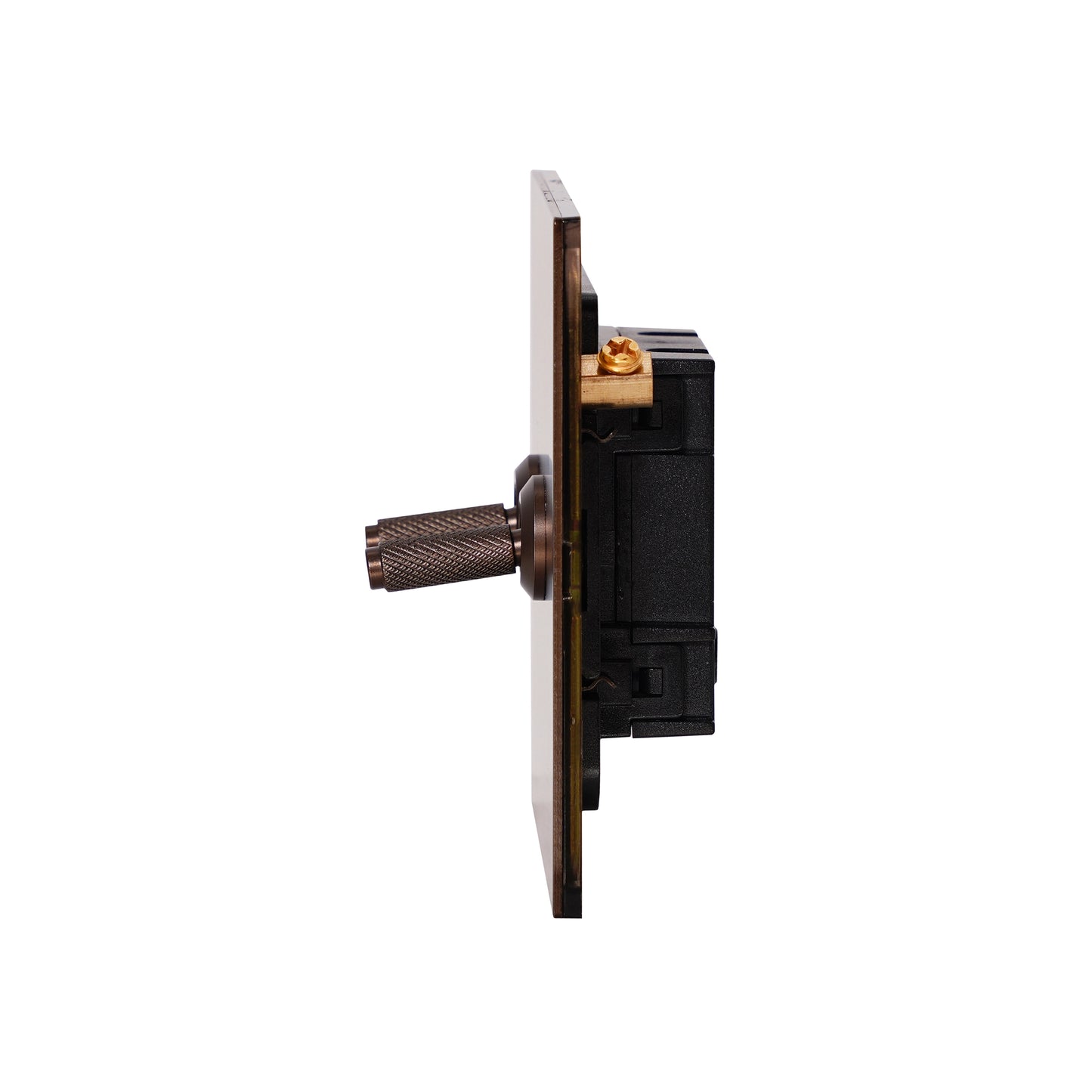 2 Gang 2 Way Switch – Knurled Toggle – Stainless Steel / Copper