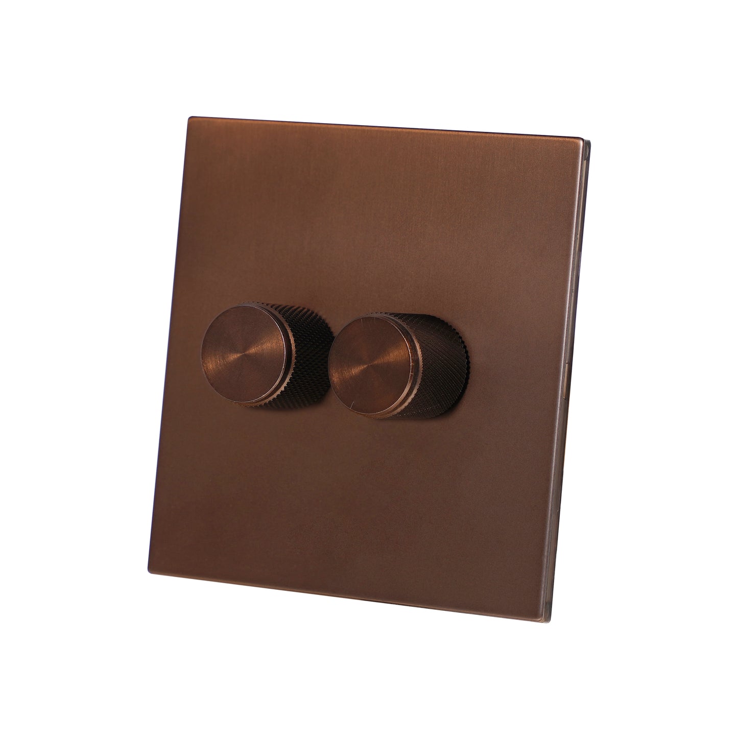 Double Light Dimmer – 2 x 500W Each – Stainless Steel