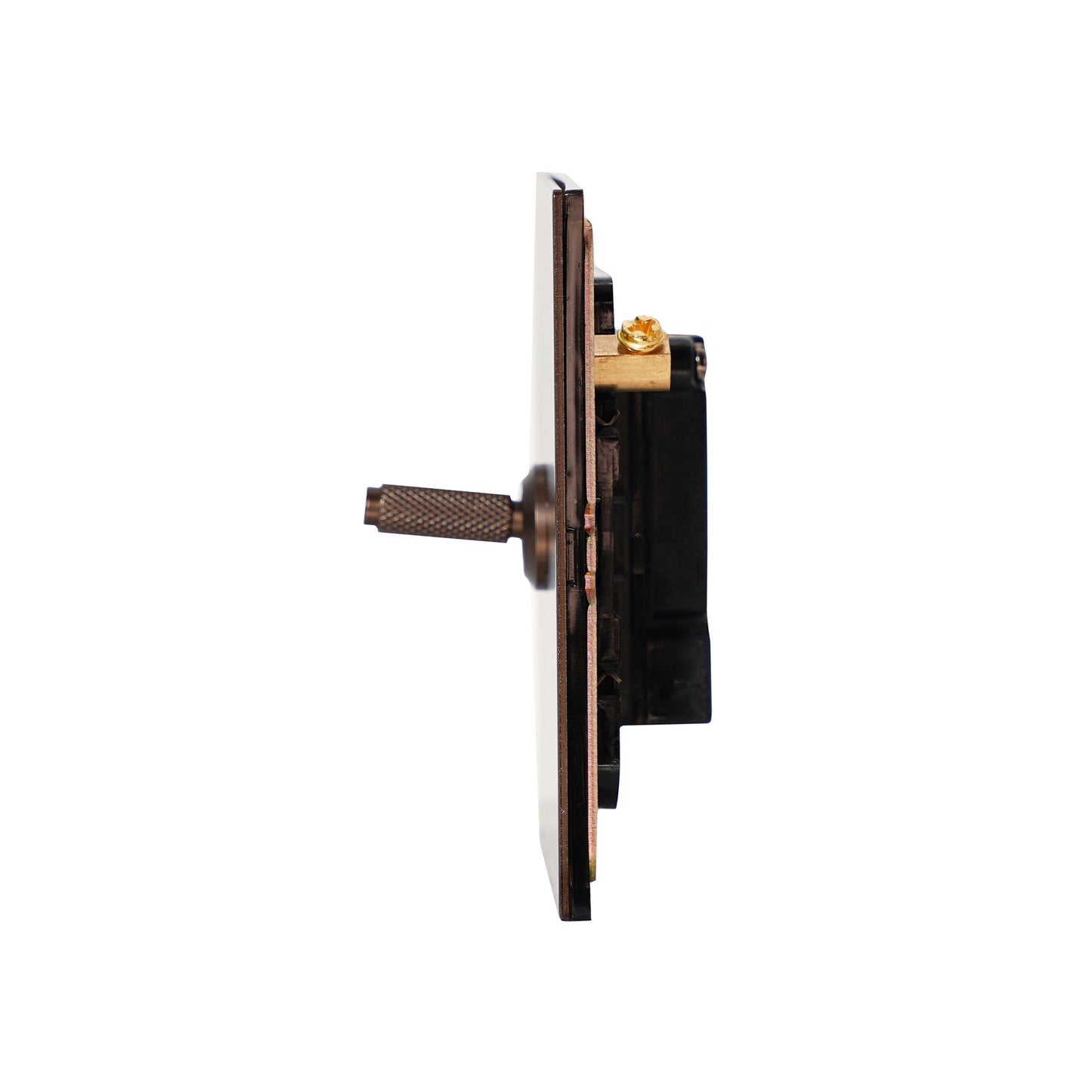 1 Gang 2 Way Switch – Knurled Toggle – Stainless Steel / Copper