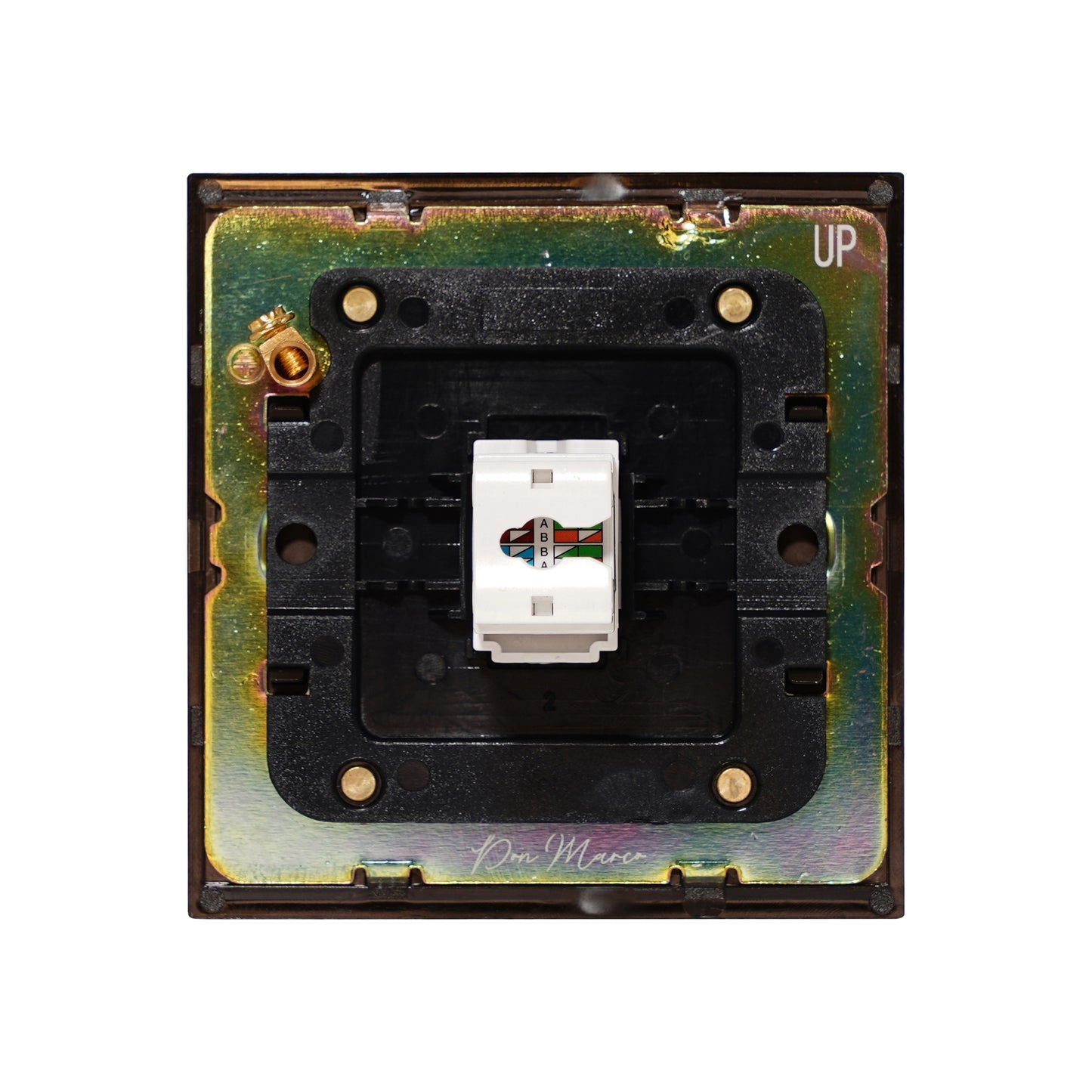 Computer Socket – (RJ45/CAT6) – Stainless Steel