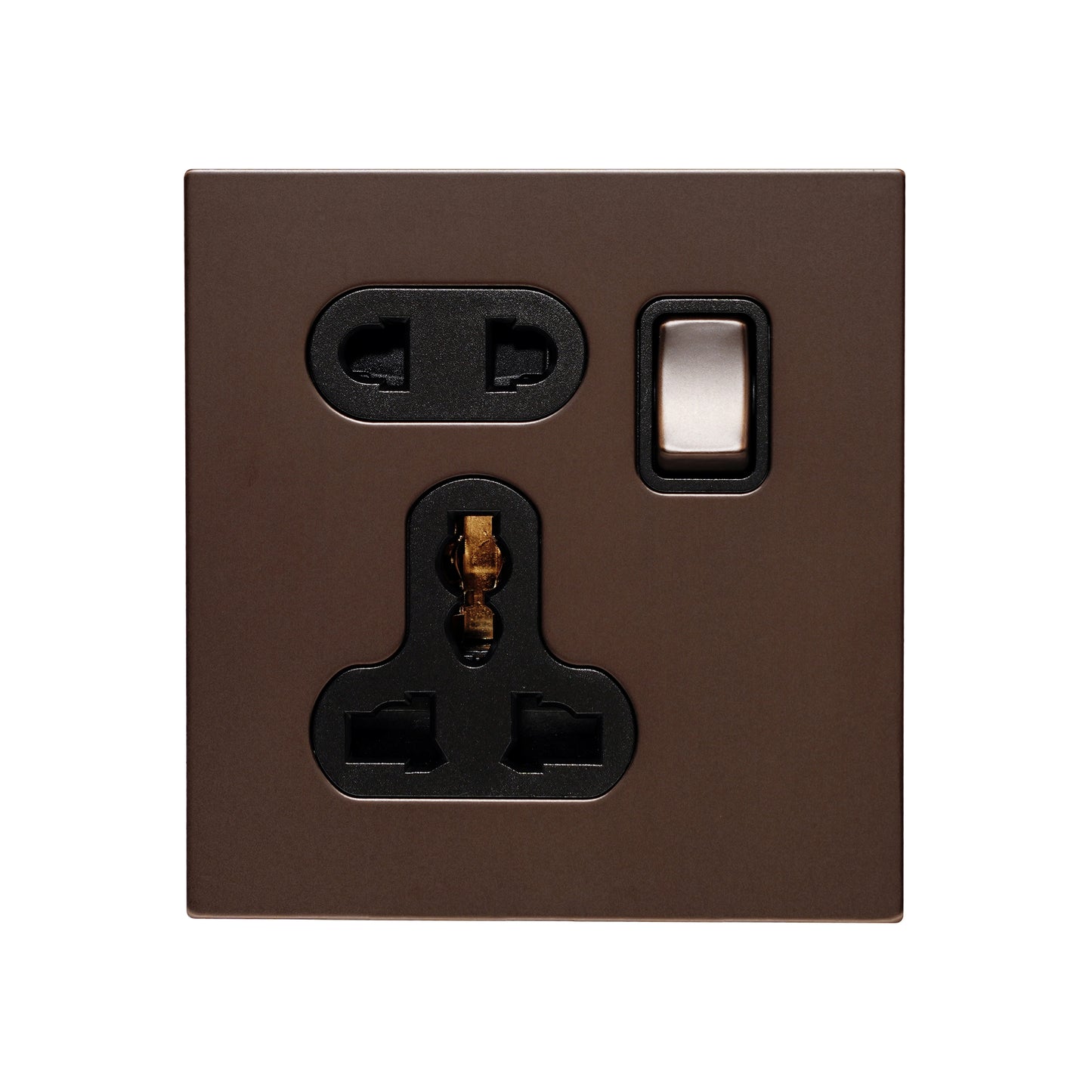 Single 5-Pin Socket 13A – On/Off – Stainless Steel