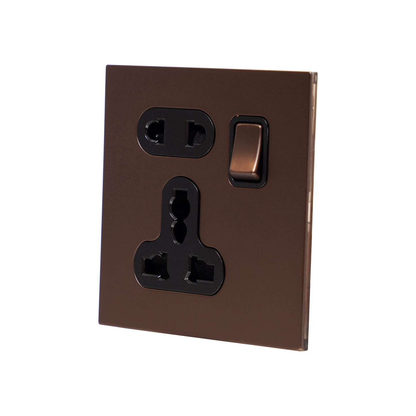 Single 5-Pin Socket 13A – On/Off – Stainless Steel