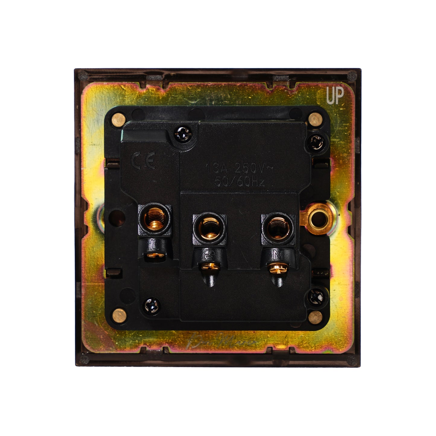 Single 5-Pin Socket 13A – On/Off – Stainless Steel